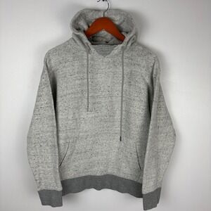 EXPRESS Speckled Heather Gray Hoodie Sweatshirt Pullover M M
